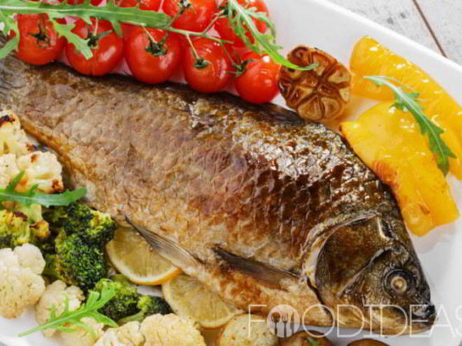 Рецепт трески, запеченной в фольге с помидорами и картофелем