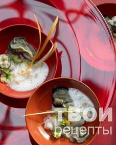 Устрицы с овощами