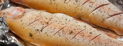 янтарная форель запеченная с луком. Шаг 6