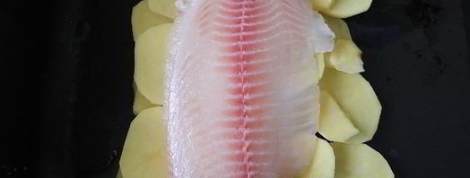 запеченная тилапия с картофелем. Шаг 6