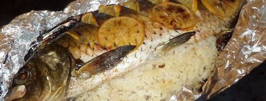 запеченный фаршированный карп. Шаг 14