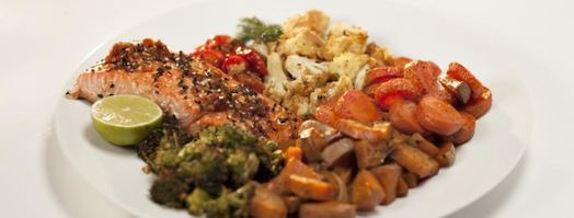 запеченный лосось с овощами. Шаг 4