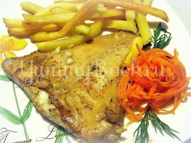 Рецепт жареной камбалы