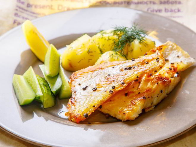 Рецепт жареной рыбы с картофелем