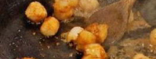 жареные гребешки с рисом. Шаг 4