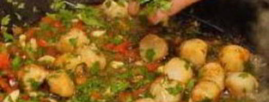 жареные гребешки с рисом. Шаг 5