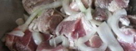 быстрое маринование шашлыка. Шаг 3