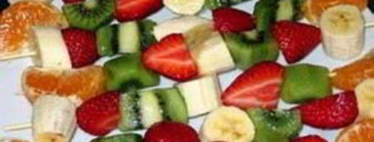 фруктовый шашлык с лимонной подливкой. Шаг 5