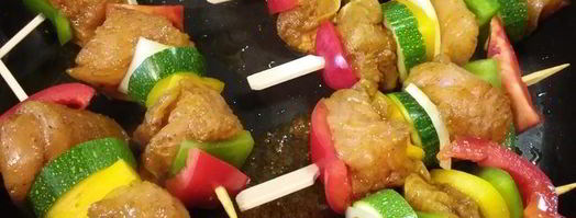 куриный шашлычок по-карибски с манговой сальсой. Шаг 5