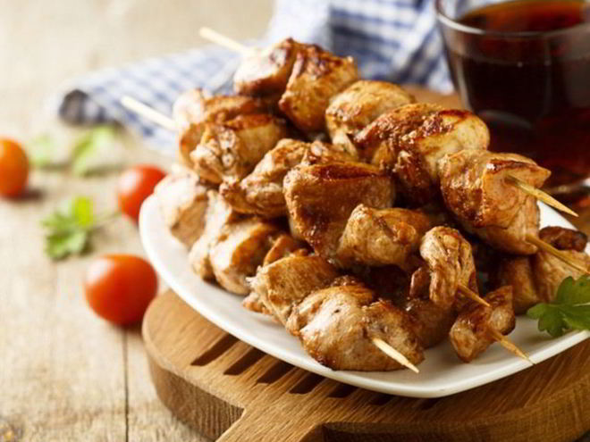 Рецепт куриного шашлыка в духовке