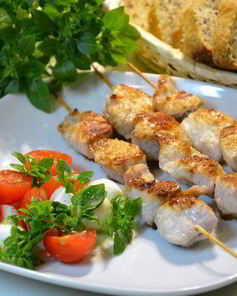 Куриный шашлык в луковом маринаде