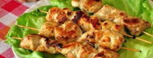 куриные шашлычки на шпажках на сковороде. Шаг 4