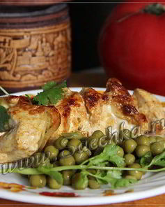 Куриные шашлычки на шпажках