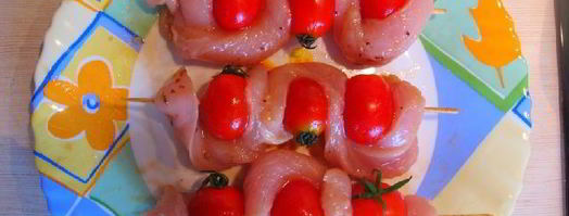 куриные шашлычки с черри. Шаг 3