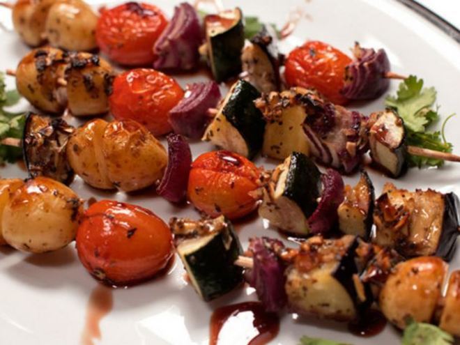 Рецепт овощного шашлыка