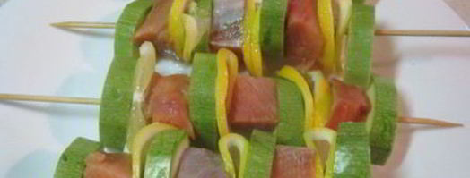 рыбные шашлычки с овощами. Шаг 6