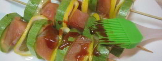 рыбные шашлычки с овощами. Шаг 8