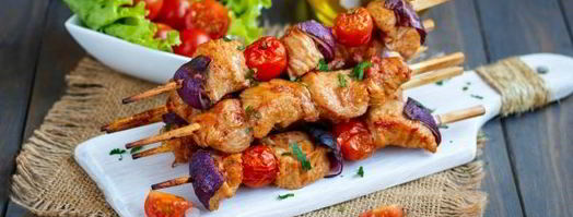 шашлычки из индейки на шпажках в духовке. Шаг 12