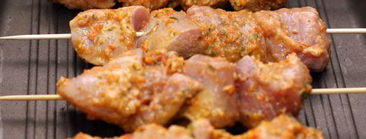 шашлычки из индейки в имбирном маринаде. Шаг 6