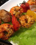 Шашлычки из креветок