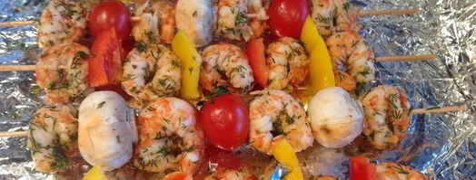 шашлычки из креветок. Шаг 3