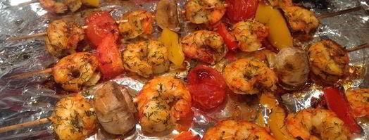 шашлычки из креветок. Шаг 4