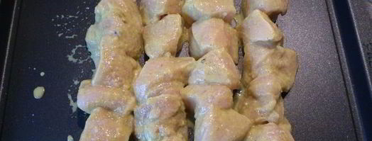 шашлычки из куриной грудки в индийском стиле. Шаг 8