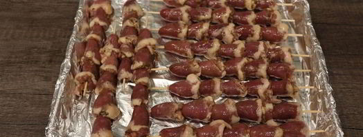 шашлычки из куриных сердечек. Шаг 4