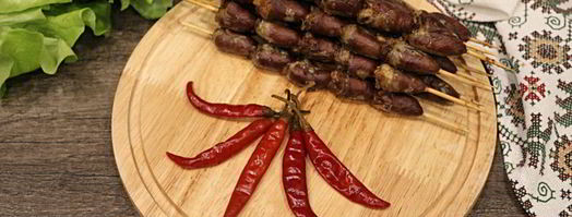 шашлычки из куриных сердечек. Шаг 5