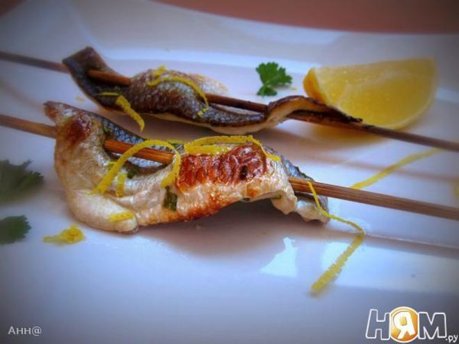 Рецепт шашлычков из рыбы с медом и розмарином