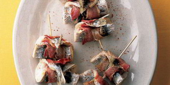 Шашлычки из сардин