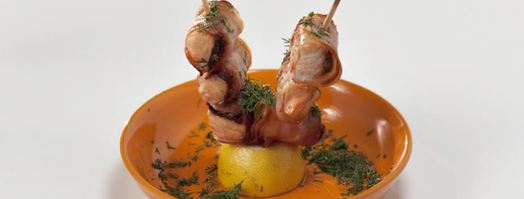 шашлычки из семги с беконом. Шаг 2