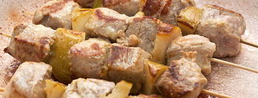 шашлычки из свиной вырезки с грушами. Шаг 3