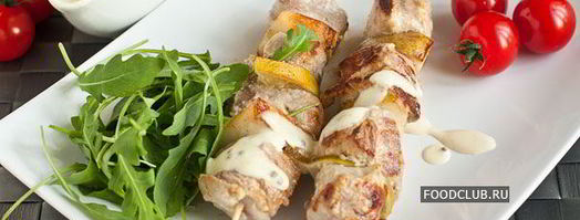 шашлычки из свиной вырезки с грушами. Шаг 5