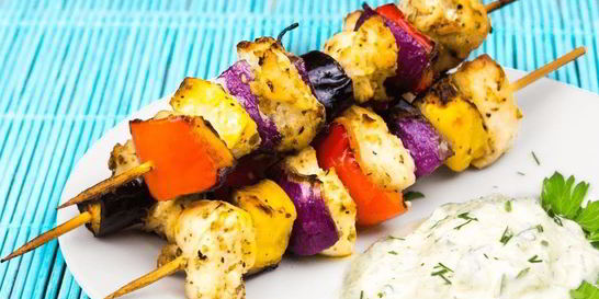 Шашлычки на шпажках в духовке