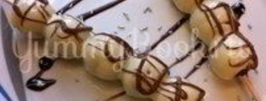 шашлычки виноград в шоколаде. Шаг 7