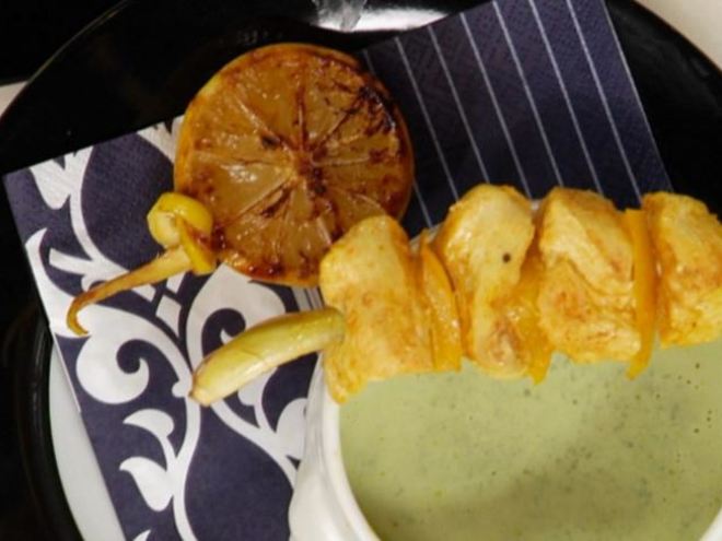 Рецепт шашлычка из куриного филе с кокосовым супом