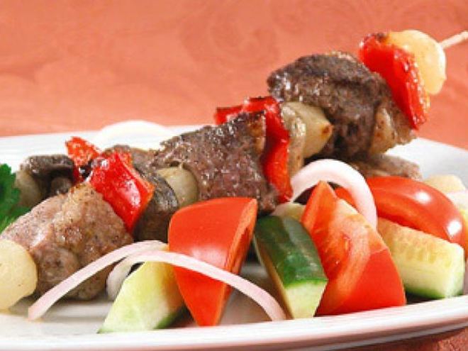 Рецепт шашлыка из баранины с грибами