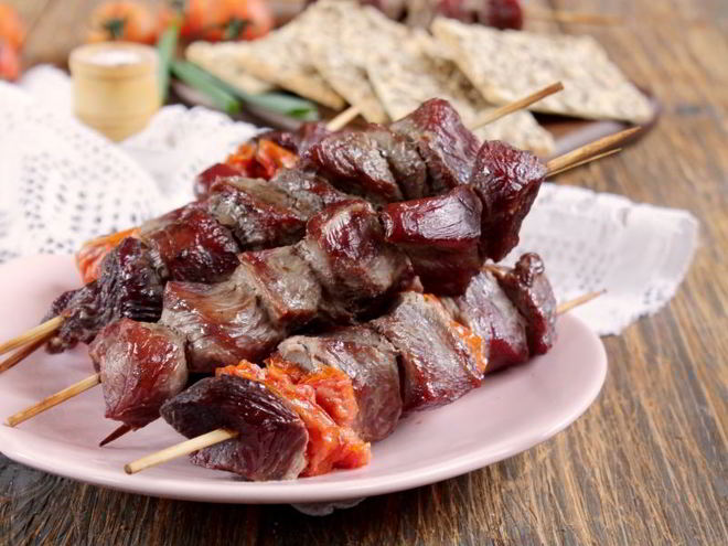 Рецепт шашлыка из говядины в духовке