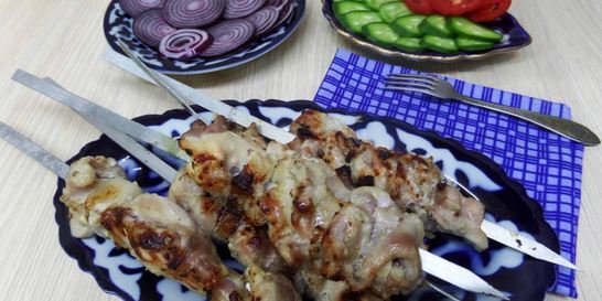 Шашлык из кролика на минеральной воде