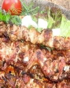 Шашлык из кролика с луком