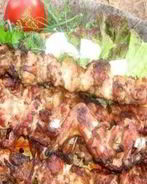 Шашлык из кролика с луком