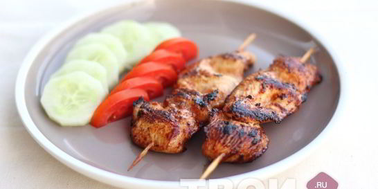 Шашлык из куриного филе