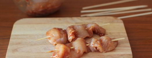 шашлык из куриного филе. Шаг 4