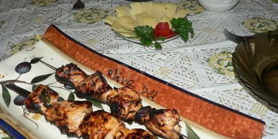 Шашлык из куриной грудки