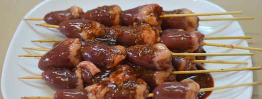 шашлык из куриных сердечек. Шаг 7