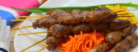 шашлык из куриных сердечек. Шаг 10