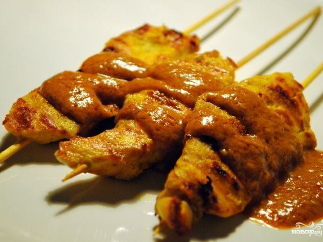 Рецепт шашлыка из курицы на шпажках