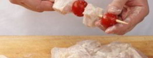 шашлык из курицы с помидорами черри. Шаг 2