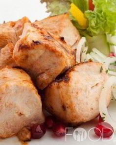 Шашлык из курицы в духовке
